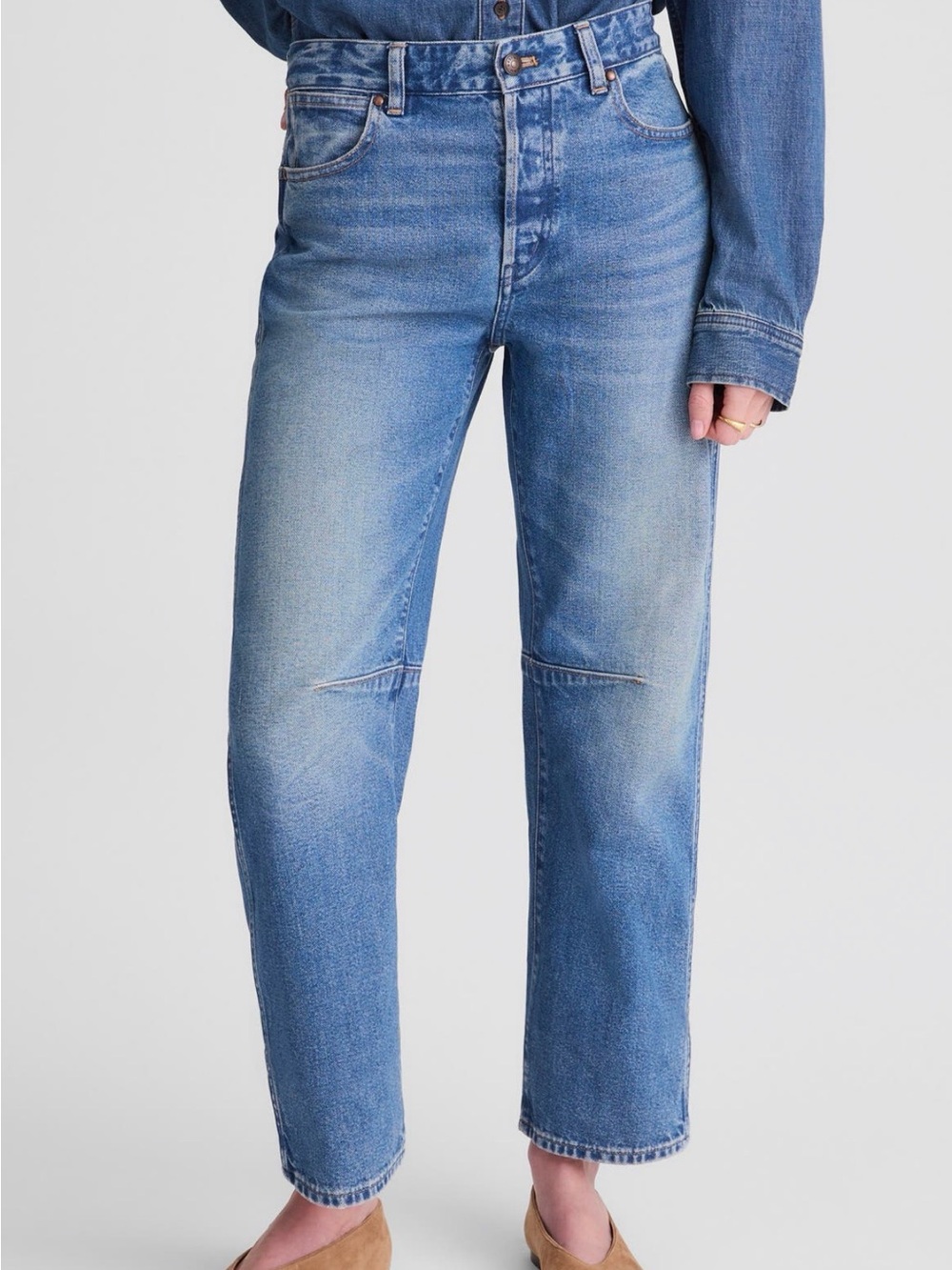 Madewell Women’s The Darted Barrel Leg Jeans / 31
